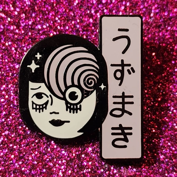 Junji Ito Uzumaki Japanese Horror Manga Hard Enamel Pin - Picture 1 of 3